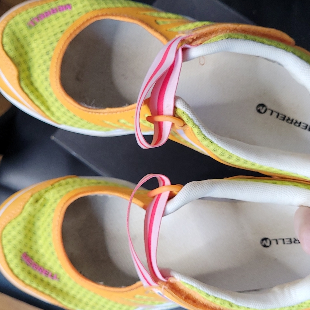 Merrell hybrid sneakers mix master jam blazing orange big kids 5.5 tennis shoes - Picture 8 of 11